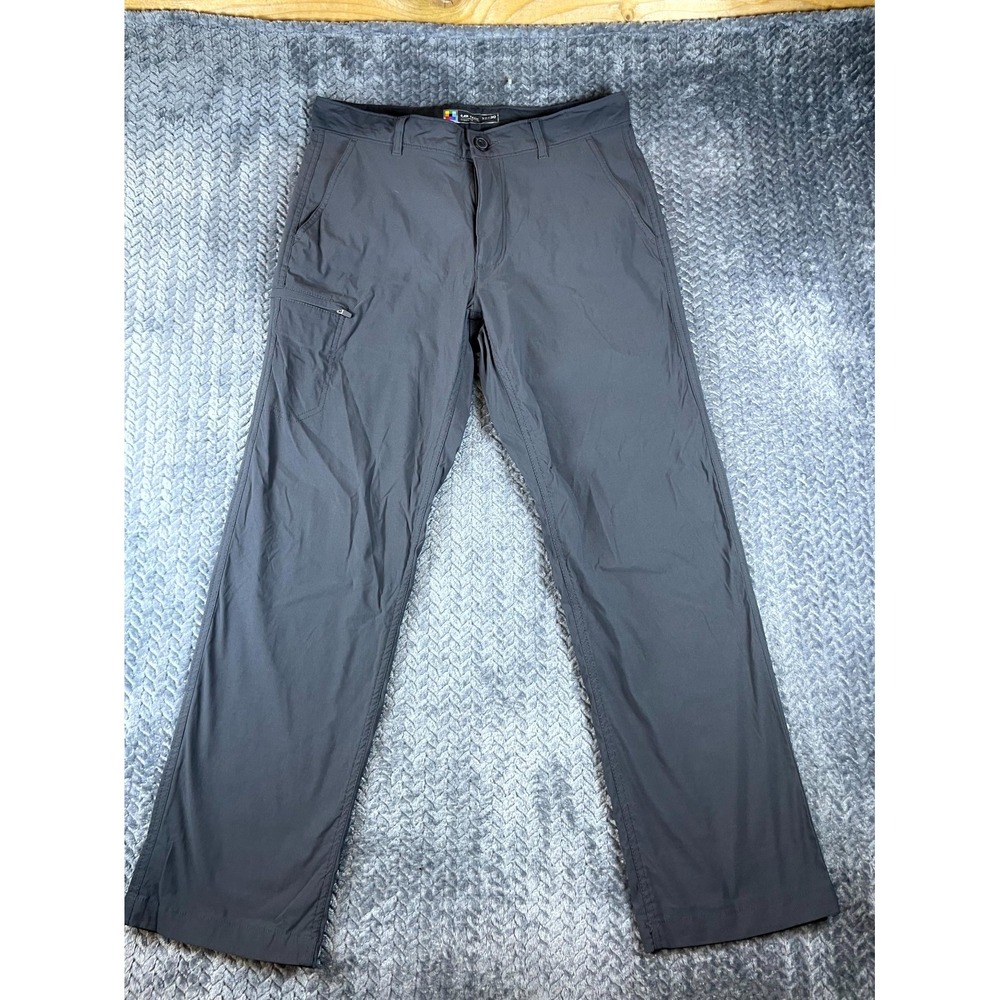UB Tech Hiking Pants Mens 32x30 Black Nylon Stretch Classic Fit Straight Leg